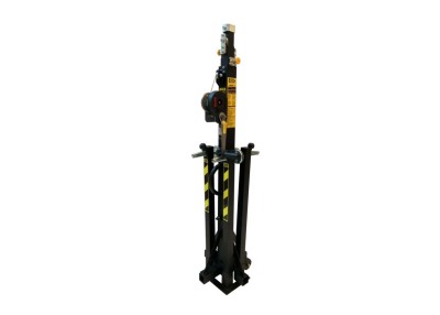 TELESCOPIC LIFTER WEIGHT: 36 kg MIN. HEIGHT.:  1,49 m MAX. HEIGHT.: 4,7 m MAX. LOAD: 150 kg