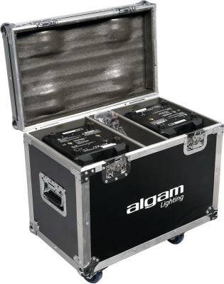 Algam Lighting  MW1915Z-FLIGHT-DUO - Set LED Movinghead Wash + Flightcase
