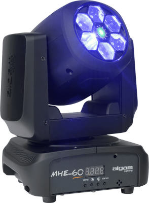 Algam Lighting MHE60 Moving 6x15W Wash with 200mW Green Laser