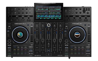 Denon PRIME 4+ - 4-Deck Standalone DJ Controller with Amazon Music