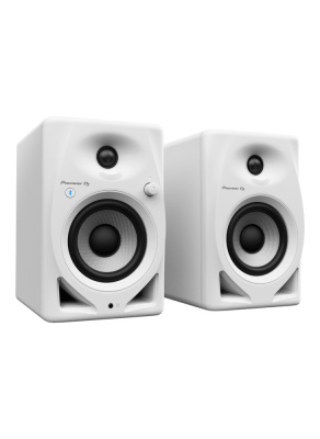Pioneer DJ DM-40D-BT - 4" Monitor Speakers with Bluetooth (Pair) White