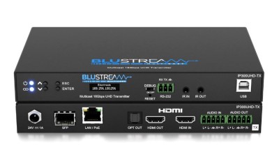 IP 18Gbps Multicast UHD Video Transmitter over 1Gb Network , HDMI Loop-out, RJ45 & SFP Network Ports, Bi-directional IR, RS-232 & USB/KVM, PoE, Analogue Audio Embedding, Analogue Audio Breakout and HDCP 2.2 (Q3/23)