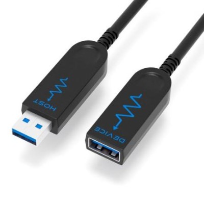Precision 10Gbps USB-A Male-Female AOC Cable - 15m