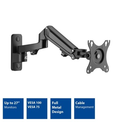 ACT Monitor wall mount with gas spring, 1 screen