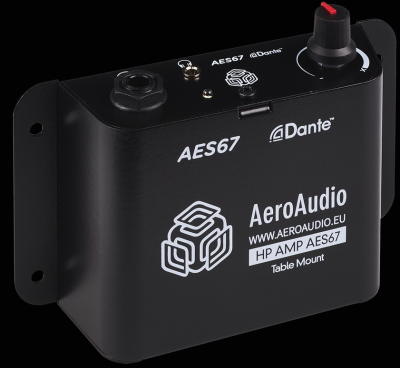 AeroAudio Headphone Amplifier AES67 - table mount