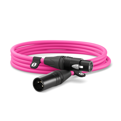 XLR CABLE PINK 3 Metres