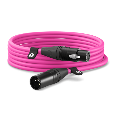 XLR CABLE PINK 6 Metres