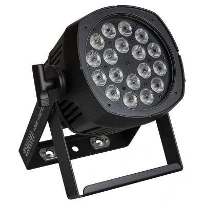 Briteq BT-COLORAY 18FCR (XLR 5pin) - Outdoor projector with 18x8W RGBW leds, 20° beam angle