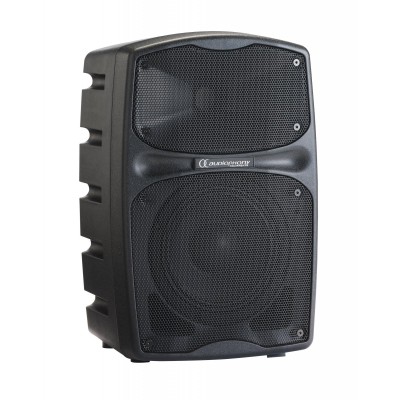 Battery-powered 6" portable speaker 80Wrms with USB/SD/BT5.0 drive + talkover + effect