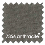 Scheurdoek op rol - 100% katoen, vlamwerend - 260cm x 50m - anthracite-anthracite color 7356