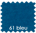 Cotton Gratté  100% cotton ,Traités non feu - 260cm x 50m - blue- color bleu