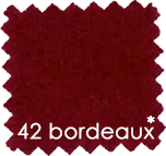 Cotton Gratté  100% cotton ,Traités non feu - 260cm x 50m - Bordeaux- color bordeaux