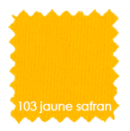 Scheurdoek op rol - 100% katoen, vlamwerend - 260cm x 50m - jaune safran-saffron yellow color 103