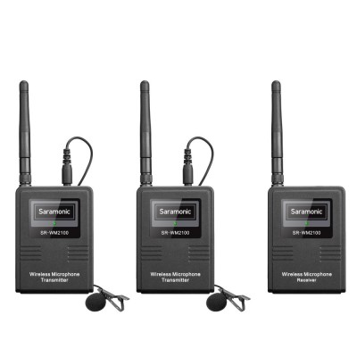 Saramonic - 2.4GHz Dual-Channel Wireless Lavalier System