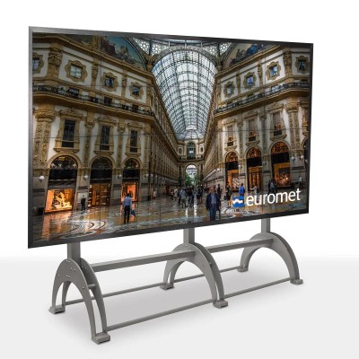 VOLTA Cart with 3 modular arches:   Monitor from 110" to 180"