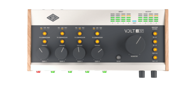Volt 476P  Desktop 4-in/4-out USB audio interface with built-in 1176 compressor and 4 mic preamps