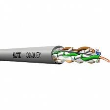 100m DATA Cable - CAT.6A - CAT6A - 4Pair AWG23/1, U/UTP, 500 MHz - PVC grey - EN