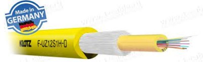 FO Universal Cable 12 x SM OS2 - LWL - U-DQ(ZN)BH, FRNC yellow - central loose t