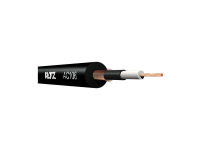200m Prime Audio Cable black - INSTRUMENT - 0.22mmý, unbalanced -  -   per roll
