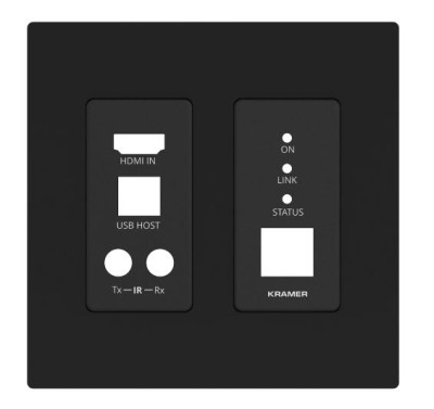 Black Frame and Faceplate Set for WP–EN6 Wall Plate