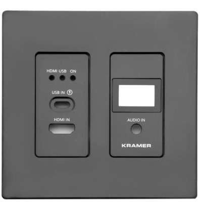 Black Frame and Faceplate Set for WP–SW2–EN7 US Wall Plate