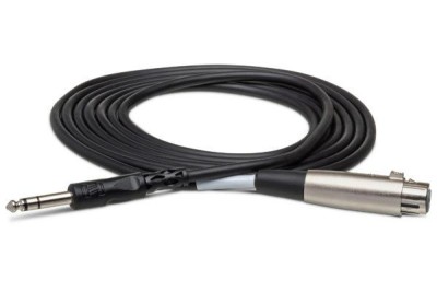 Balanced Interconnect, XLR3F to 1/4 in TRS, 5 ft