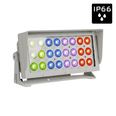 Contest VPANEL-200RGBL - Projecteur architectural couleur IP66 - 24 LED RGBL - 200W - 30°