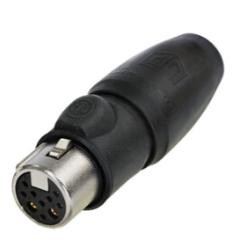 XLR TOP (heavy-duty, outdoor) IP65 8+2 pole XLR female cable connector, Gold contacts