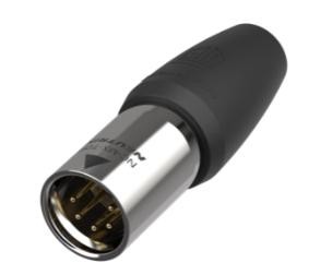 XLR TOP (heavy-duty, outdoor) IP65 5 pole XLR male cable connector, Gold contacts