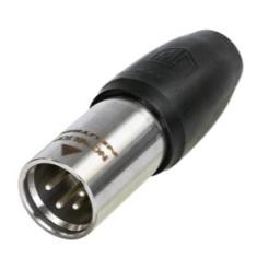 XLR TOP (heavy-duty, outdoor) IP65 4 pole XLR male cable connector, Gold contacts
