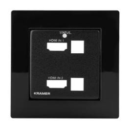 Black Frame and Faceplate Set for Wall Plate