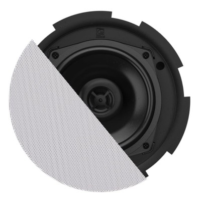 QuickFit™ 2-way 5 1/4" ceiling speaker with TwistFix™ grill White version, 8Ω & 24 Watt @ 100V