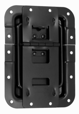 Adam Hall Hardware 270836 BLK - Lid locking hinge large stepped, black