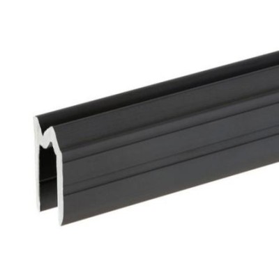 Adam Hall Hardware 6102 BLK - Aluminium Hybrid Lid Location black for 7 mm Material