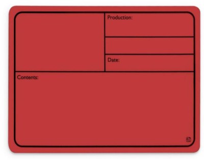 Adam Hall Hardware 88001 M RED - Plastic tour label, magnetic 177 x127 mm, red