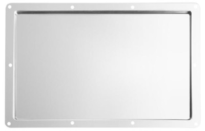 Adam Hall Hardware 88300 - Built-in dish for document pouch, galvanised steel