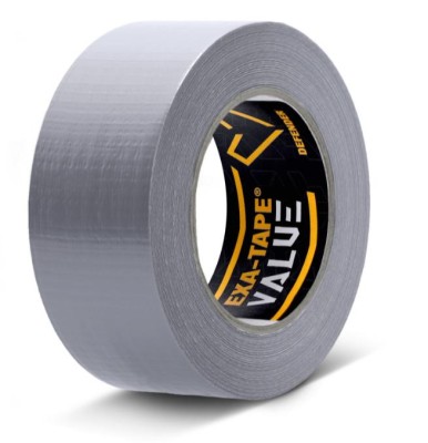 Defender EXA-TAPE-VALUE S 50 - Fabric tape, Silver, glossy, 50 mm x 50 m
