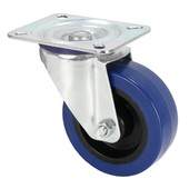 Swivel Castor 100 mm with blue Wheel