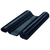 Fine Rib Rubber Mat Black 0.7 x 10 m