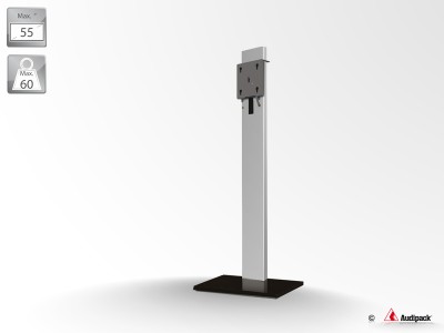 Flat panel design floor stand up to 65" & 60kg