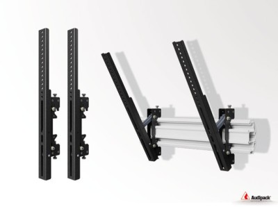 Set of tiltable screen mounts vertical Vesa 200-500