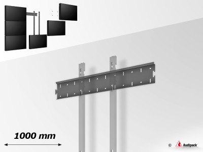 Back plate video wall basic system W=1000mm