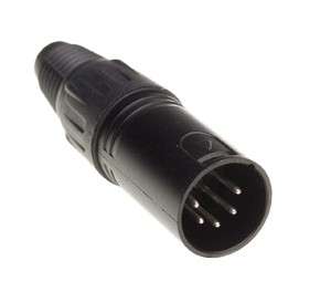 (25) XLR connector 5-pin male 5 pieces