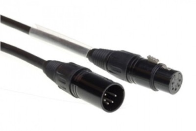 (40) 5 -pin DMX cable assembled XLR 5m black