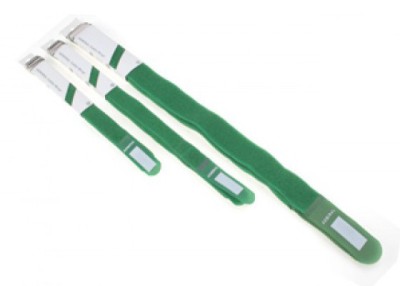 (60) Cable wrap 26cm green 5 pieces