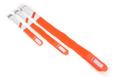 (60) Cable wrap 26cm orange 5 pieces