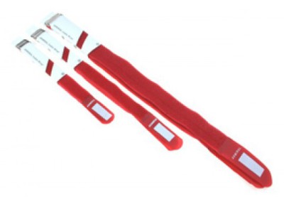 (20) Cable wrap 55cm red 5 pieces