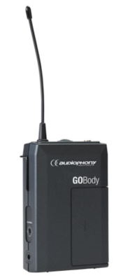 Audiophony GO-BODY-F5 - UHF sender with 16 freq. without mic - 500 MHz FRANCE