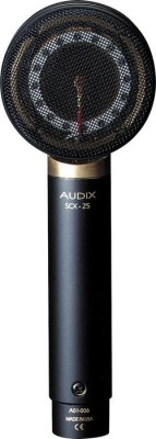 Large diaphragm condenser microphone for live stage or studio.