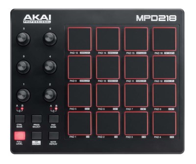 Akai MPD218 Feature-Packed, Highly Playable Pad Controller